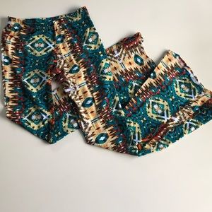 Eat Sleep Rave Tribal Flare Pants